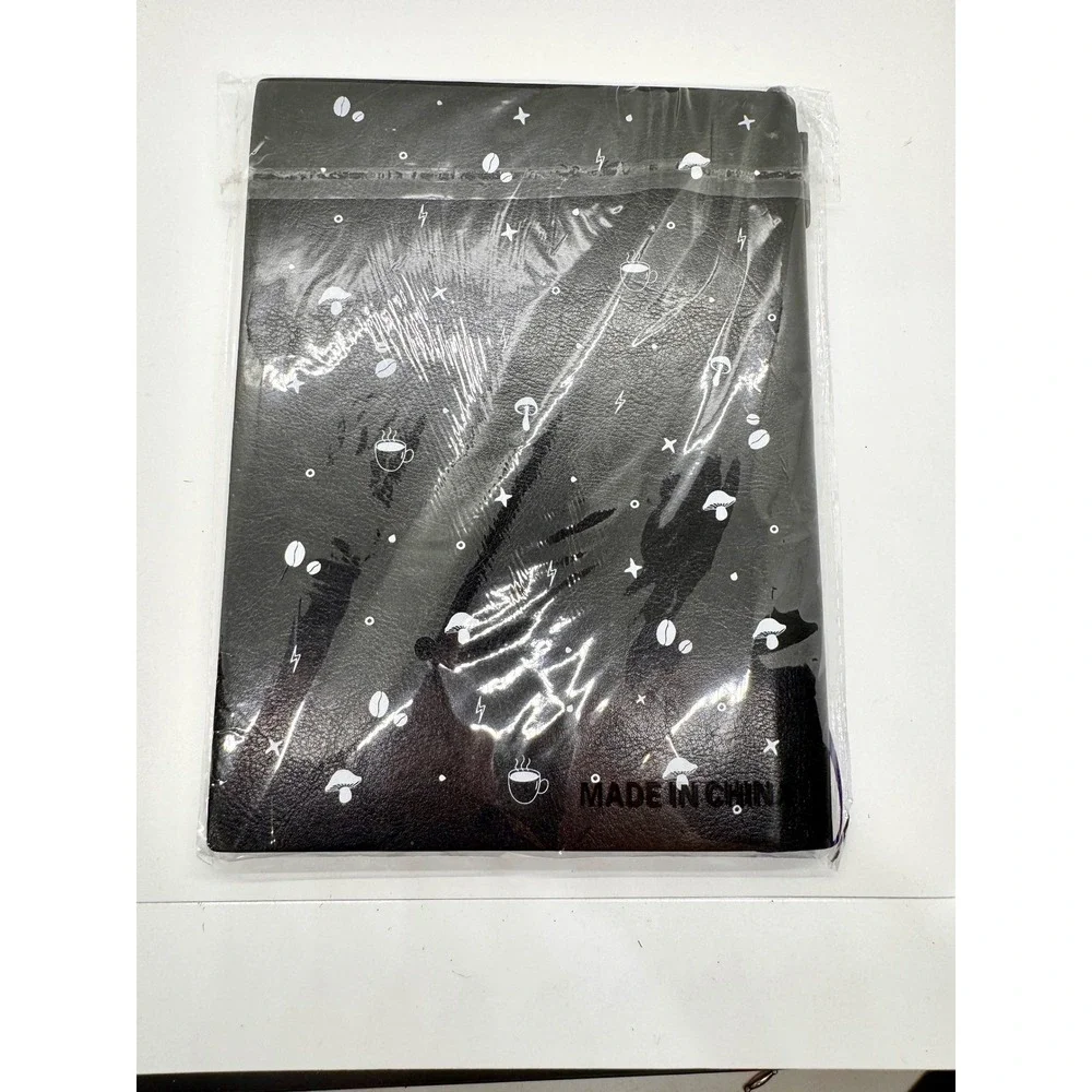Everyday Dose Focus Journal Productivity Planner Black Faux Leather 2025 New‎
